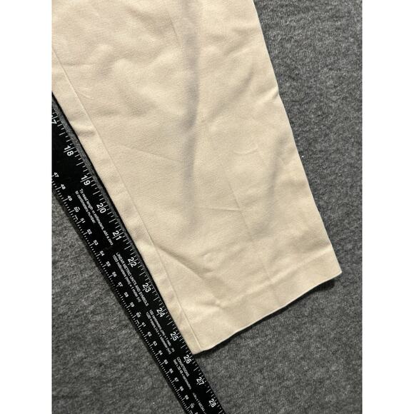 Karl Lagerfeld Paris Khaki Zip Pockets Dress Pants Straight Leg Trousers Size 6 - Picture 3 of 7